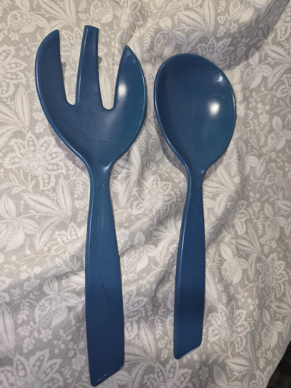 Teal Plastic Salad Serving Set - 2 Piece Dawrf
